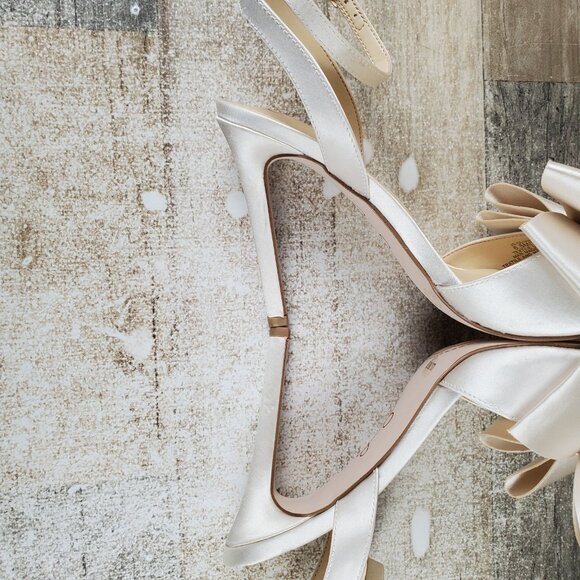 Jessica Simpson Olivine Women Heel Sandal White Ankle Strap Stiletto Heel - Picture 6 of 12